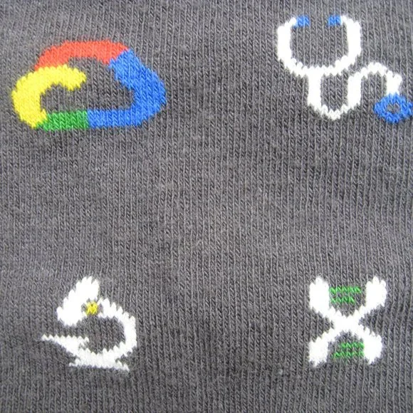 Google Cloud Healthcare & Life Sciences Swag Socks - Sock Club Cotton Crew NEW - Picture 7 of 8